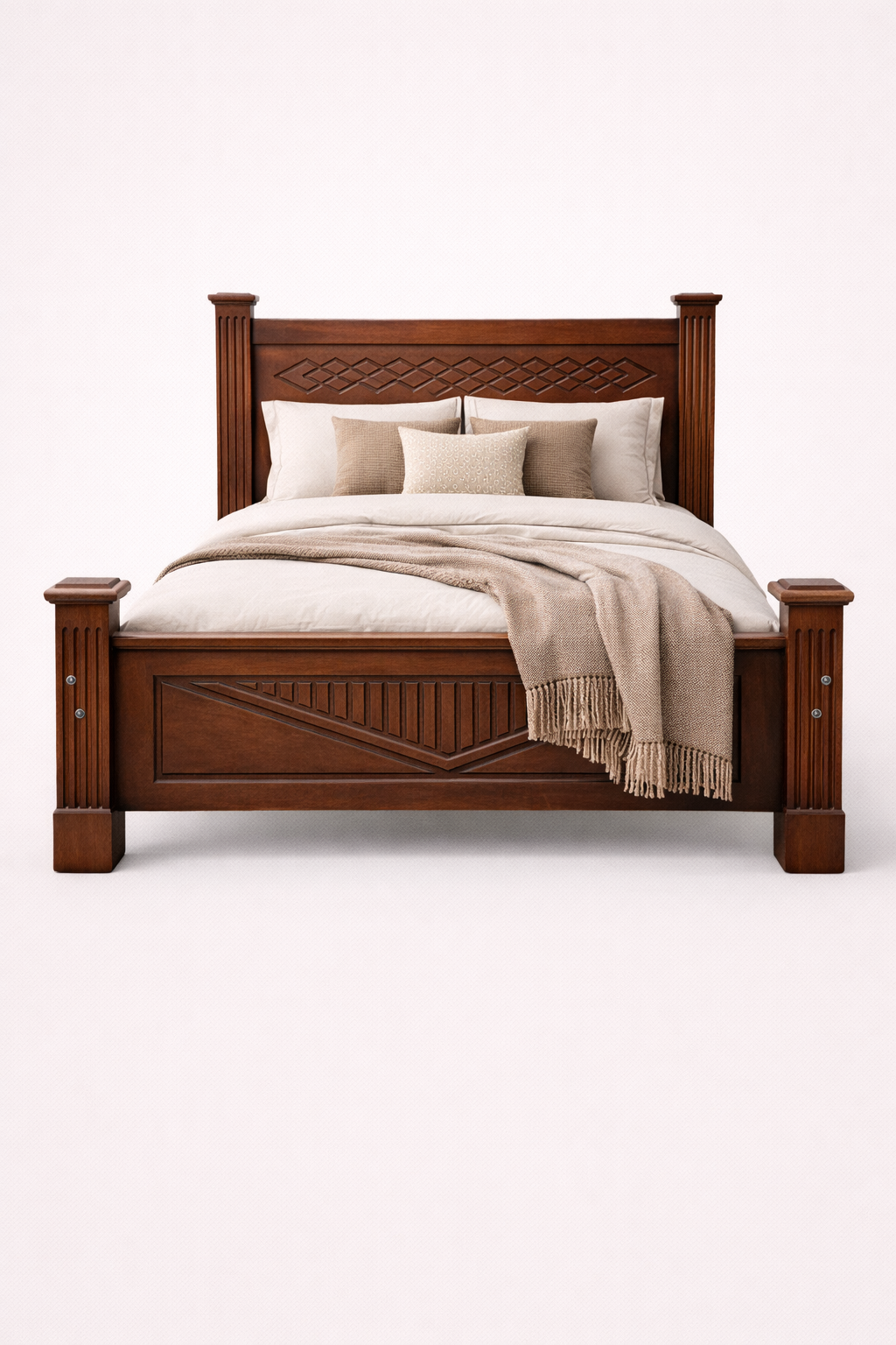 Msitu Legacy 5 by 6 bed — handcrafted African furniture from Kenya