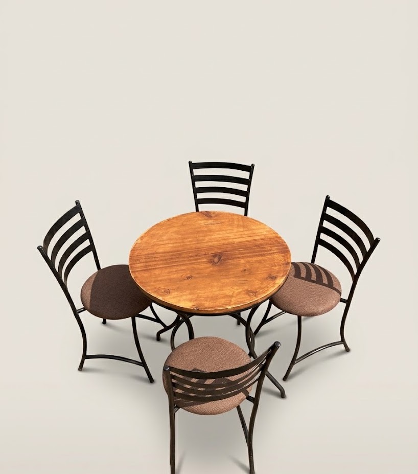 Ukamba 4 Seater Outdoor Dining Set — handcrafted African outdoor from Kenya
