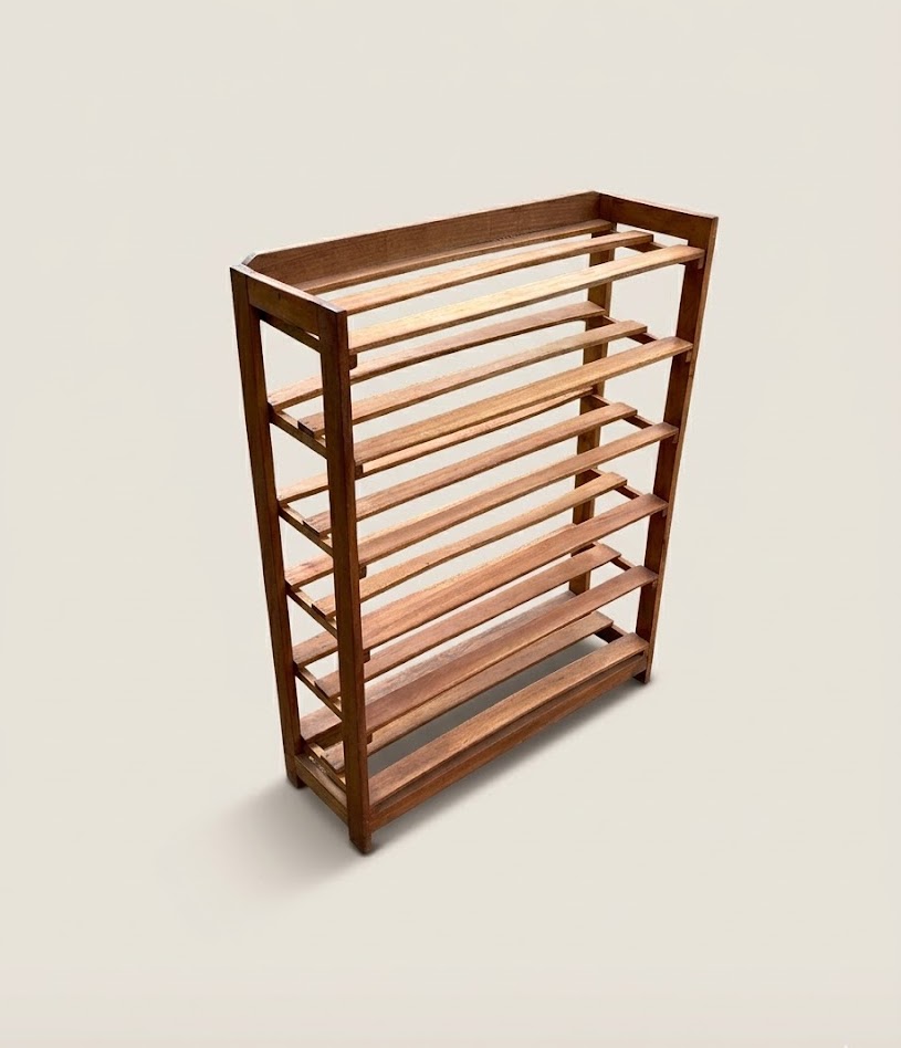Mbegu Shoe Rack — handcrafted African furniture from Kenya