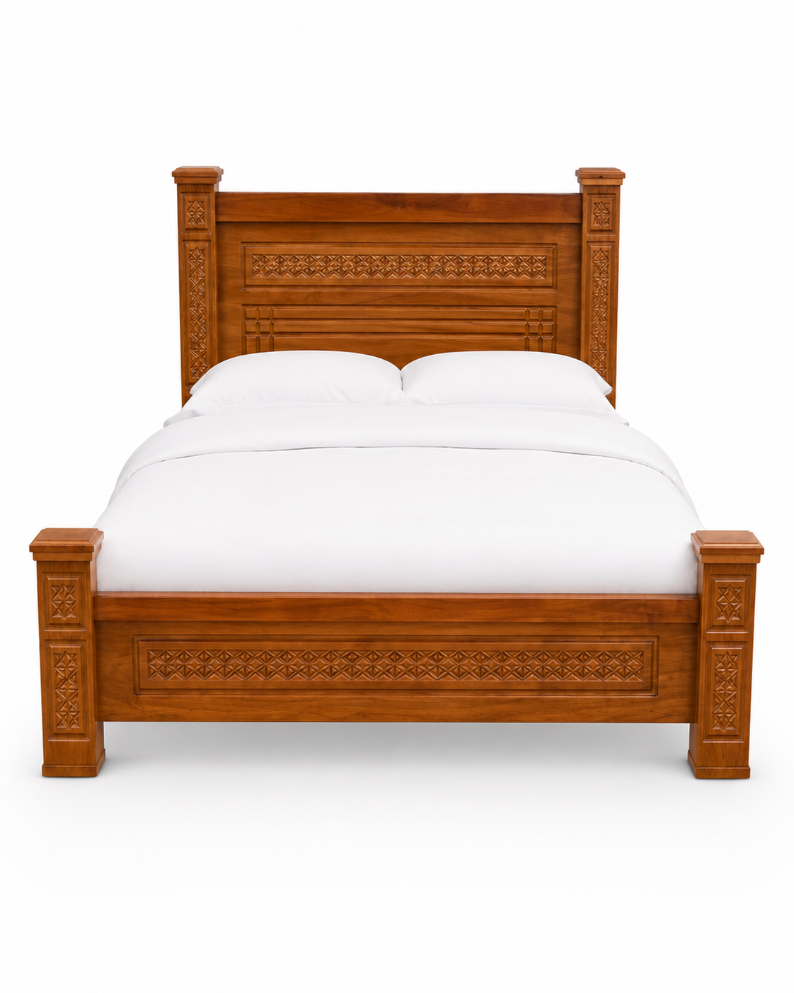5 by 6 Zuberi Heritage Bed — handcrafted African furniture from Kenya