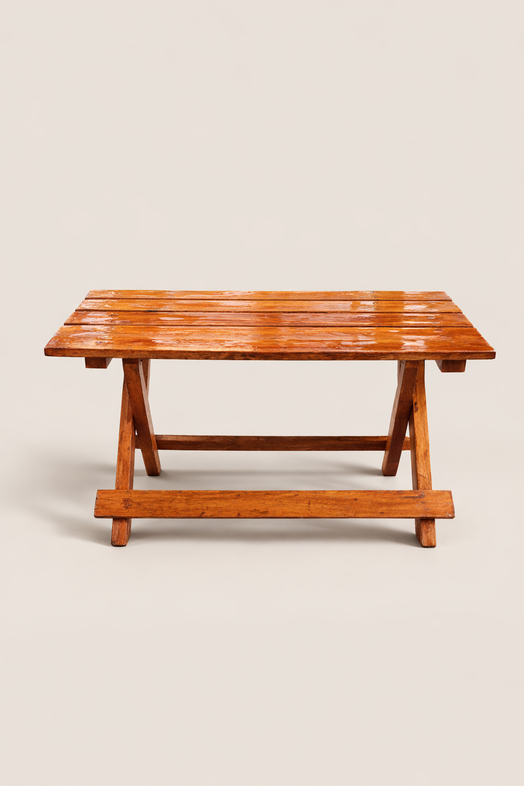 Kaya Meru Oak Foldable Table — handcrafted African outdoor from Kenya