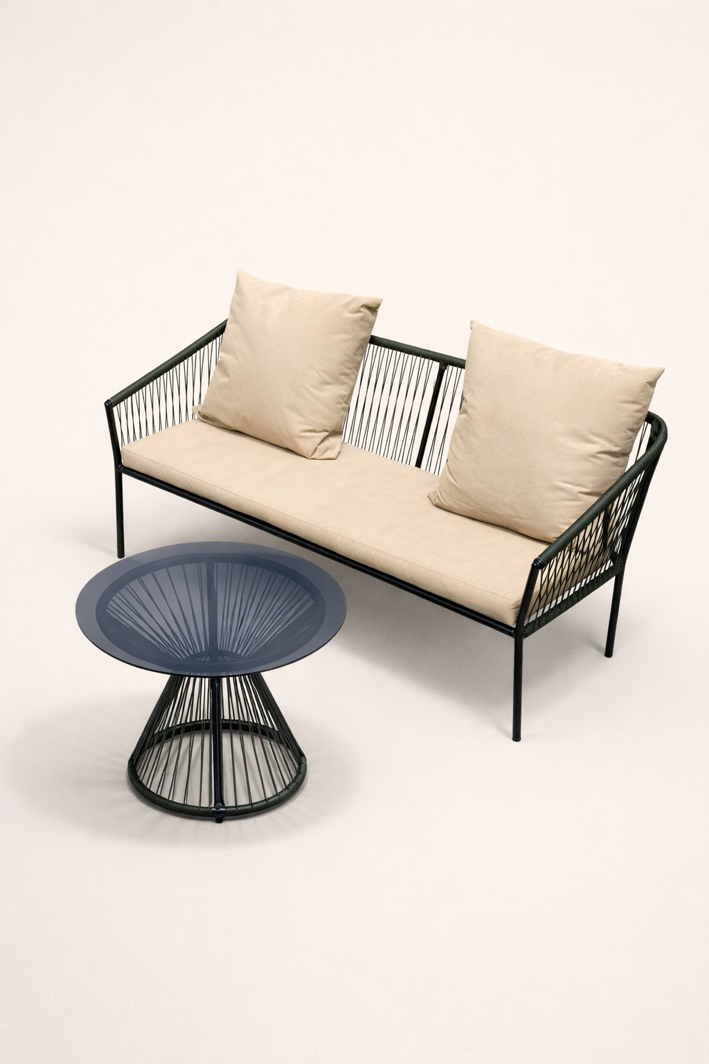 Mvumo 3 Seater Balcony Set — handcrafted African outdoor from Kenya