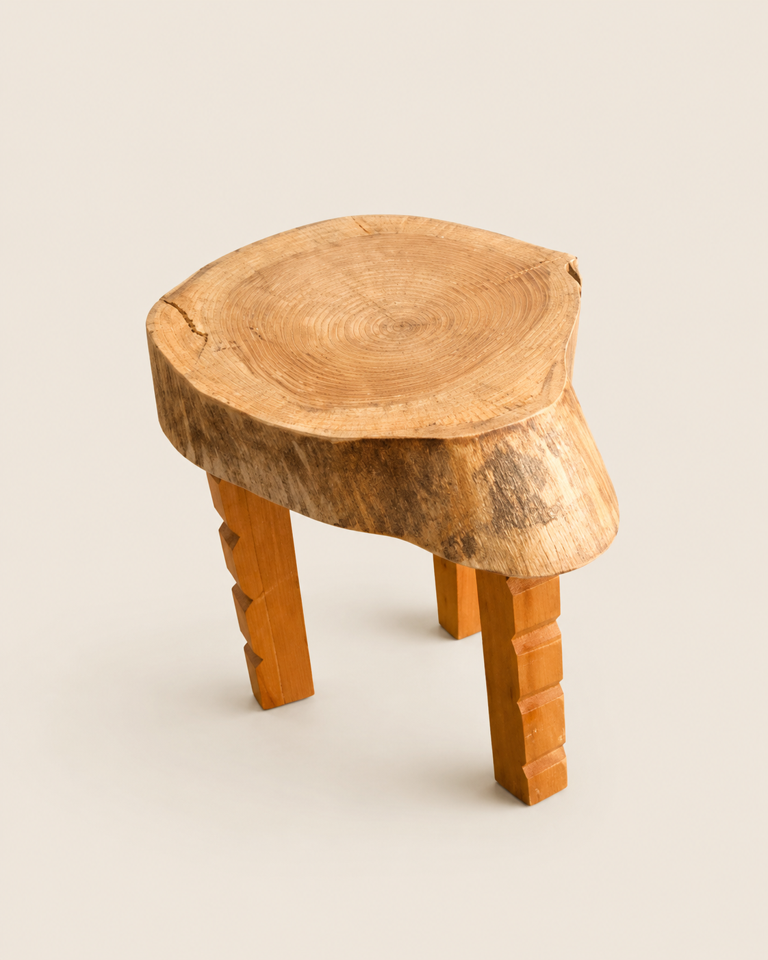 Eala Log Stool — handcrafted African furniture from Kenya