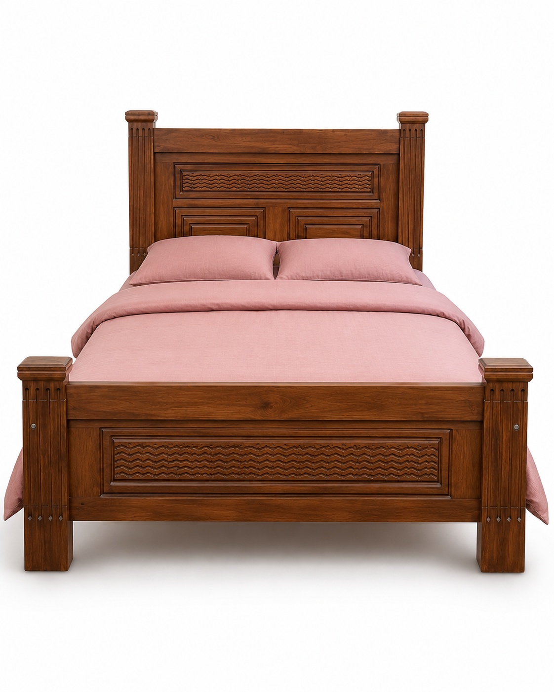 4 by 6 Shani Heritage Bed — handcrafted African furniture from Kenya
