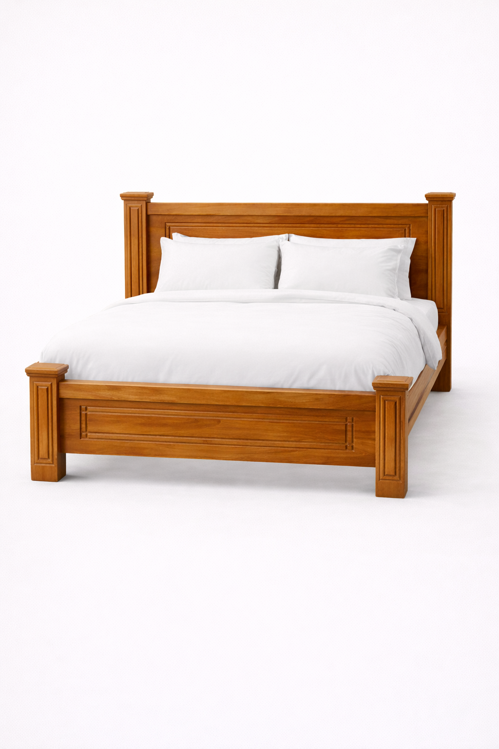 Mvua Solid Platform Bed — handcrafted African furniture from Kenya
