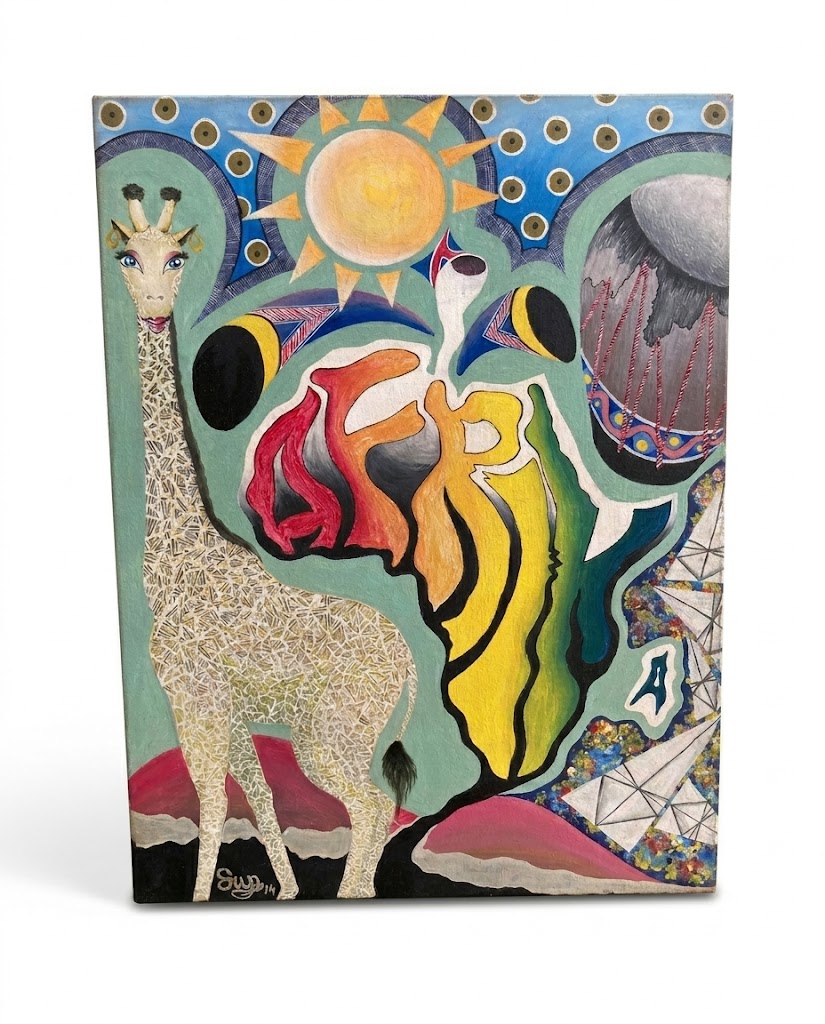 Mama Africa (paint) Aziza Canvas — handcrafted African furniture from Kenya