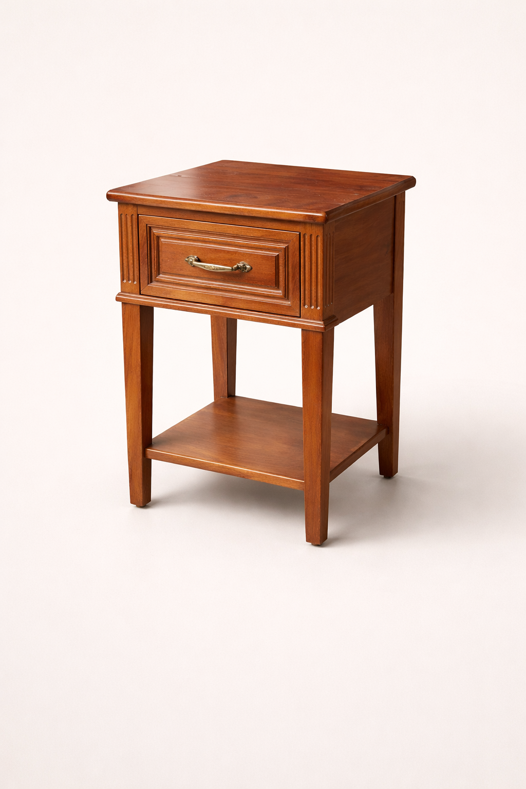 Jua Mahogany Bedside Drawer, Kipepeo — handcrafted African furniture from Kenya