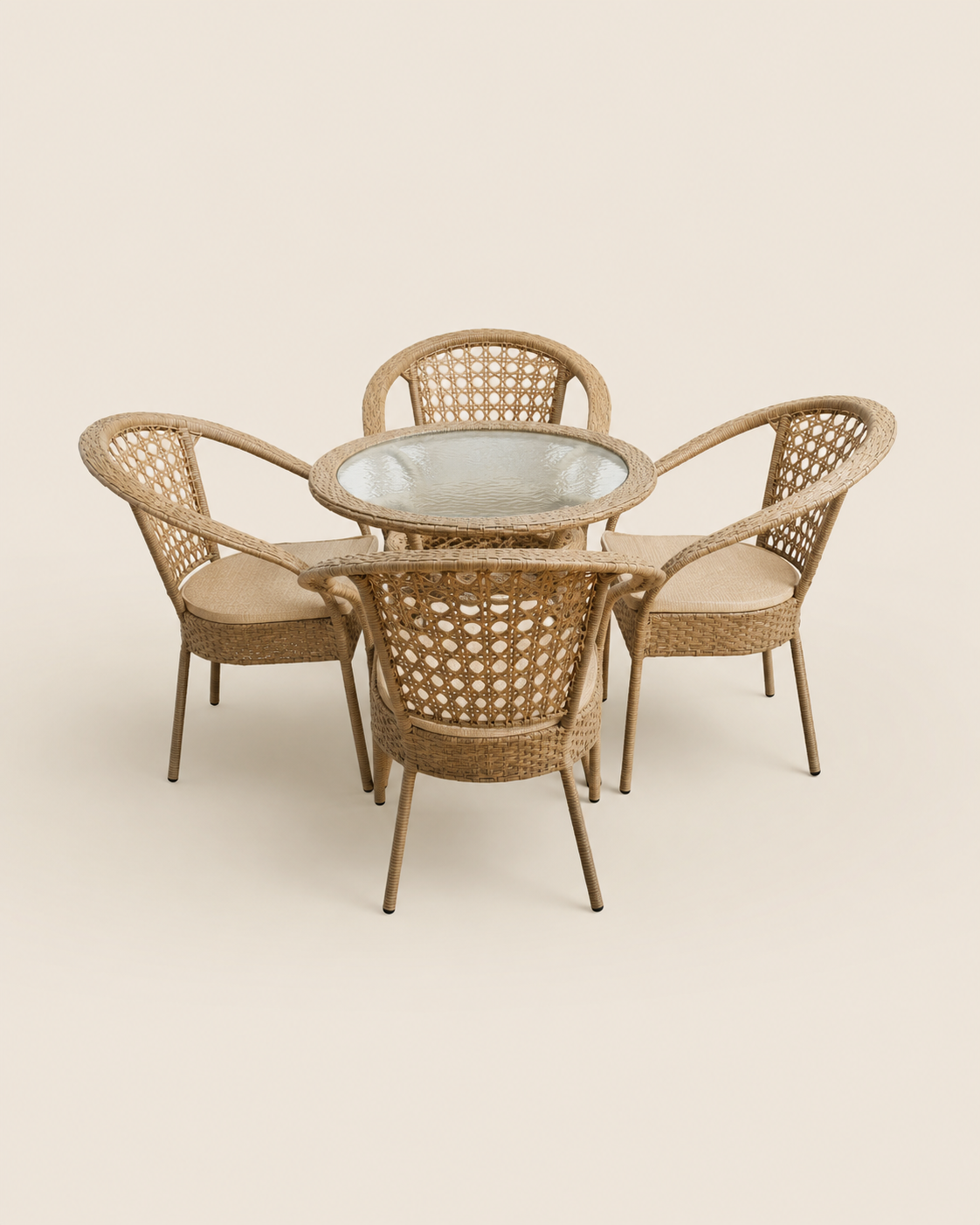 Njiro Outdoor Bistro Set — handcrafted African outdoor from Kenya