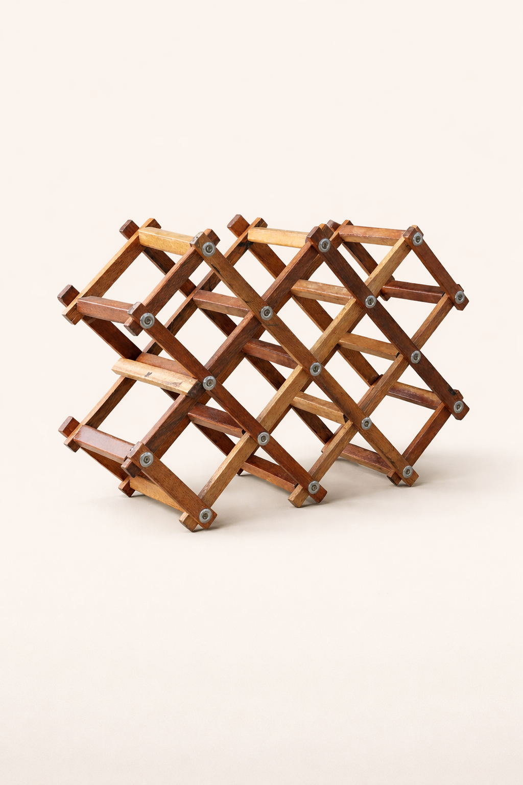 Mbili Wooden Wine Rack — handcrafted African furniture from Kenya