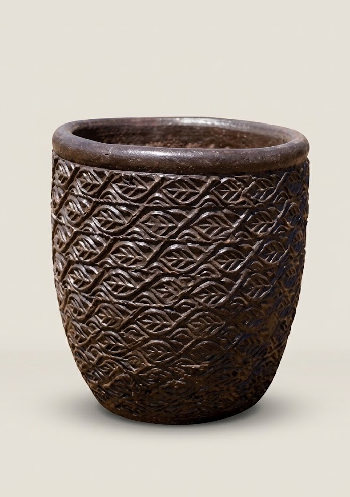Mbili Clay Planter — handcrafted African outdoor from Kenya