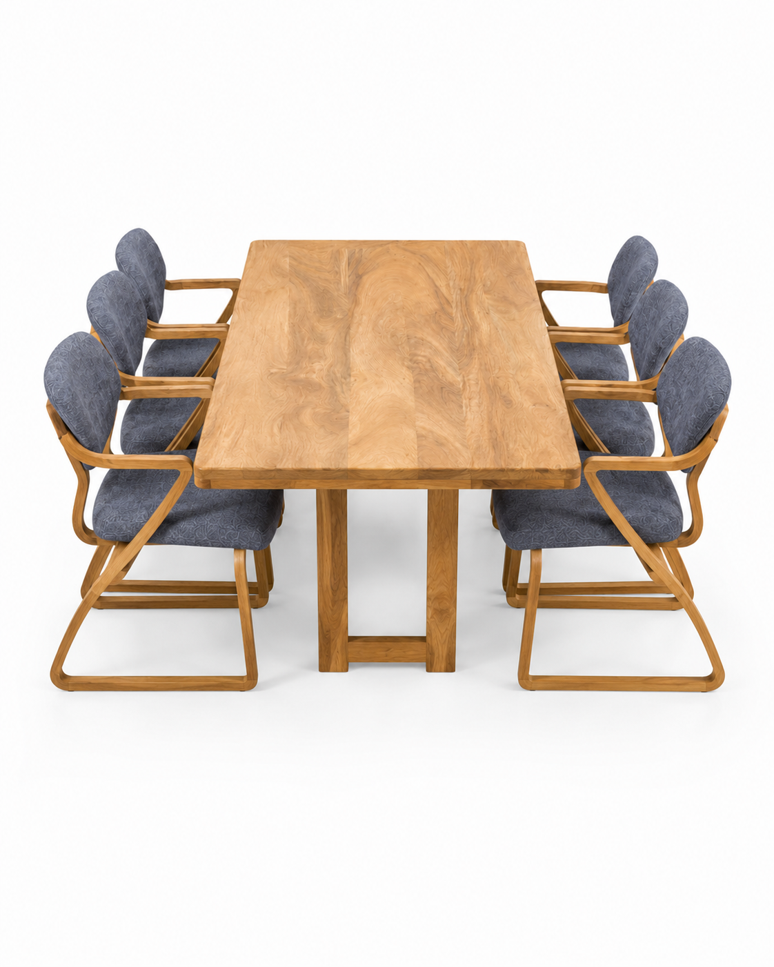Ofune Mahogany Dining Table — handcrafted African furniture from Kenya