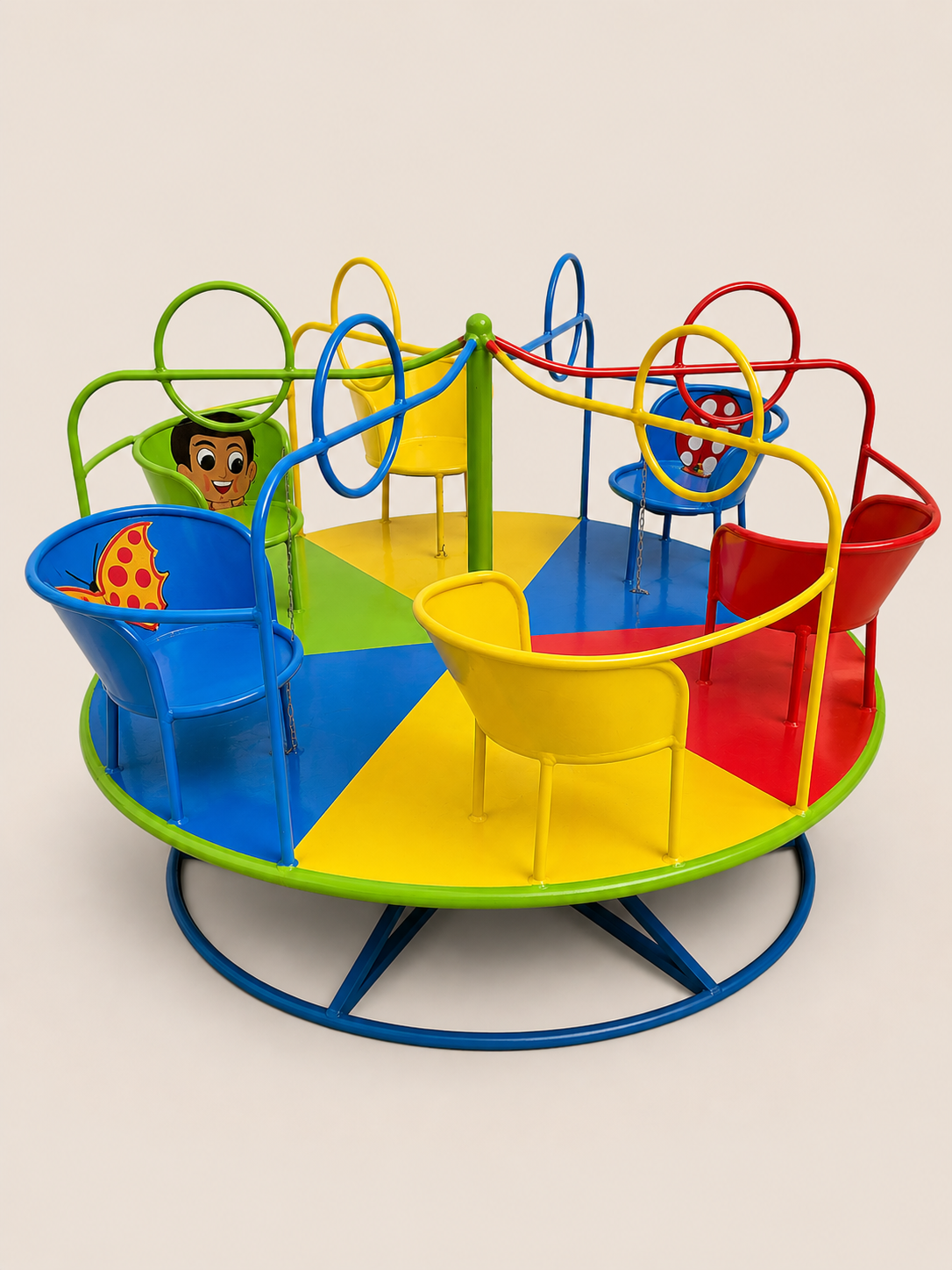 Bbili Carousel — handcrafted African children from Kenya
