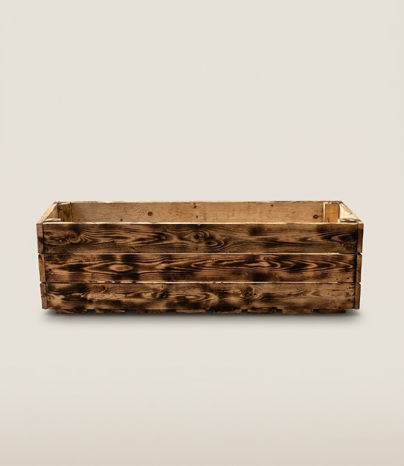 Long Flower Pot, Ukuni Planter — handcrafted African outdoor from Kenya