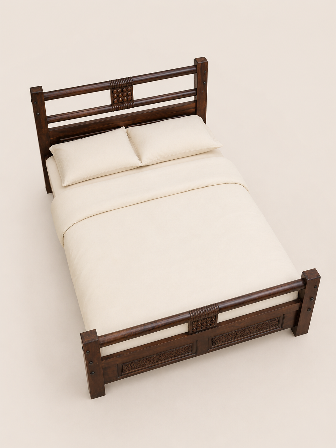 6 by 6 bed — handcrafted African furniture from Kenya
