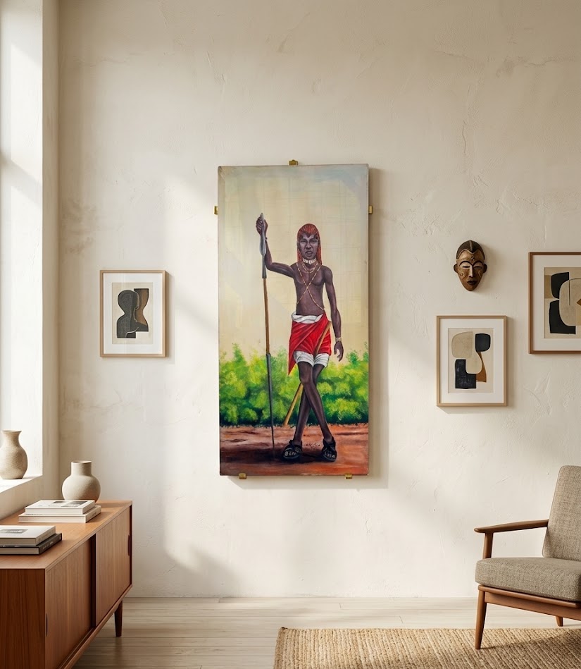 Maasai Painting: Engare Serian — handcrafted African furniture from Kenya