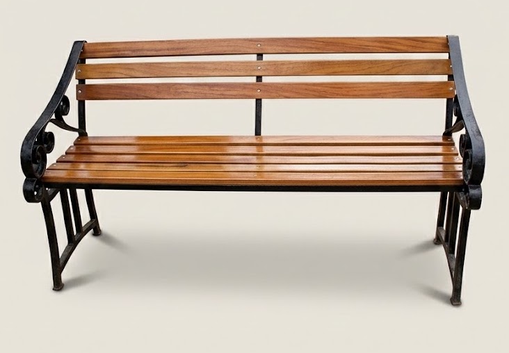 Kumi Garden Bench — handcrafted African outdoor from Kenya