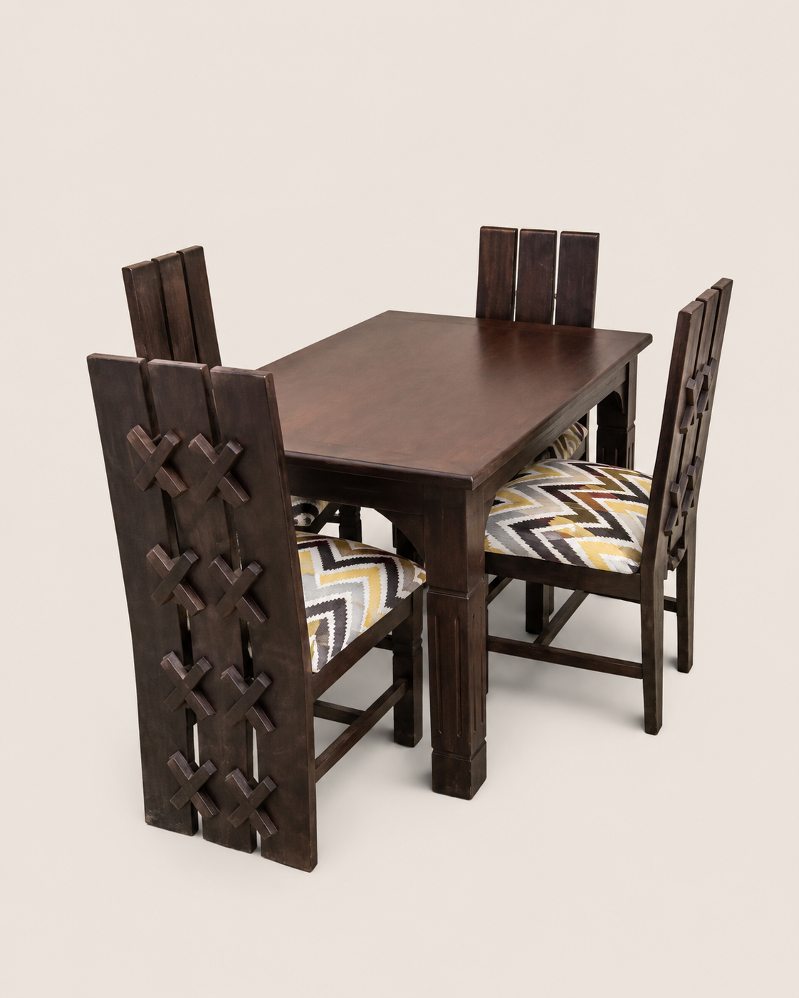Daffi Dining Set — handcrafted African furniture from Kenya