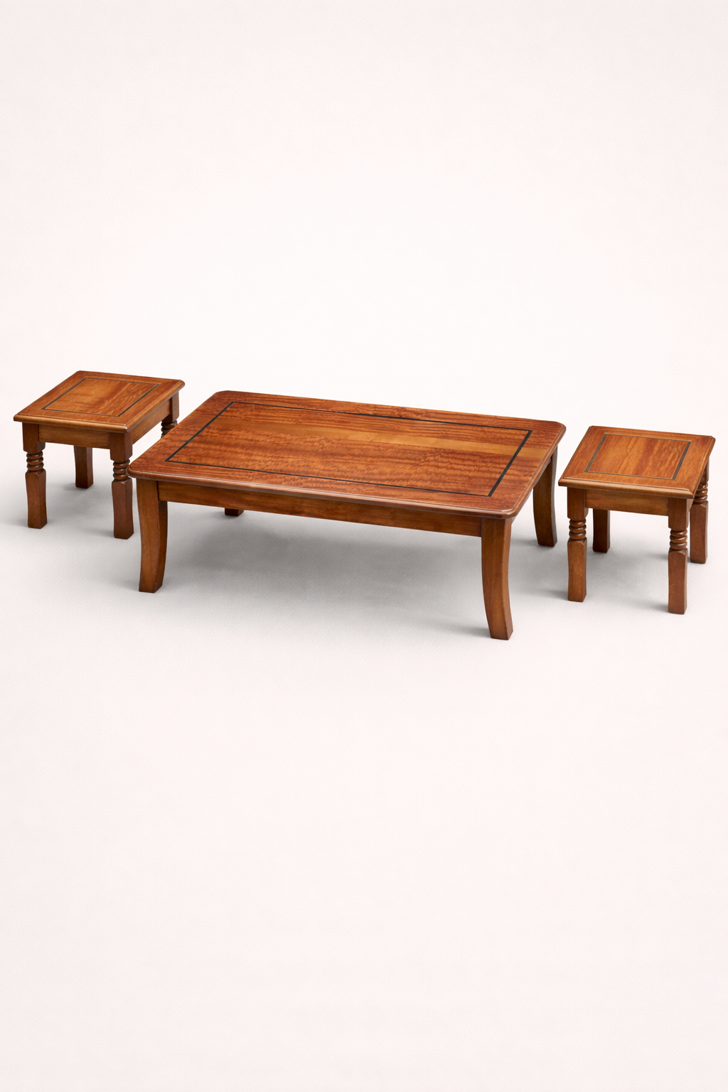 Jua Mahogany Coffee Table Set — handcrafted African furniture from Kenya