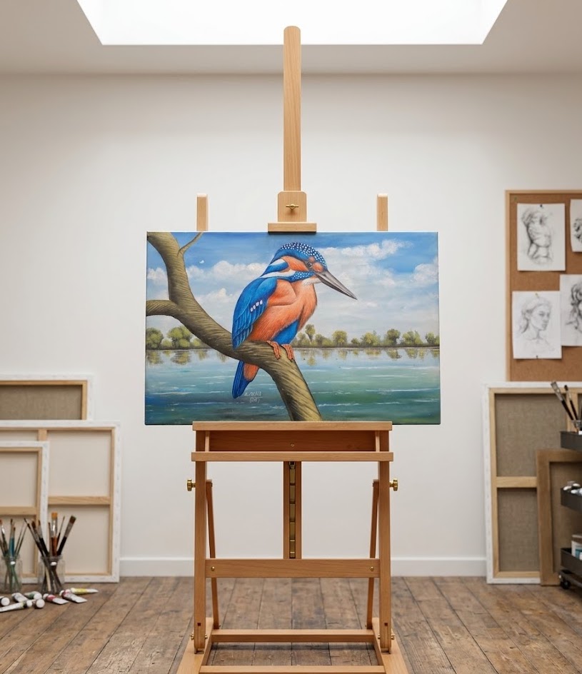 Kingfisher (Paint) Kipaji Canvas — handcrafted African furniture from Kenya