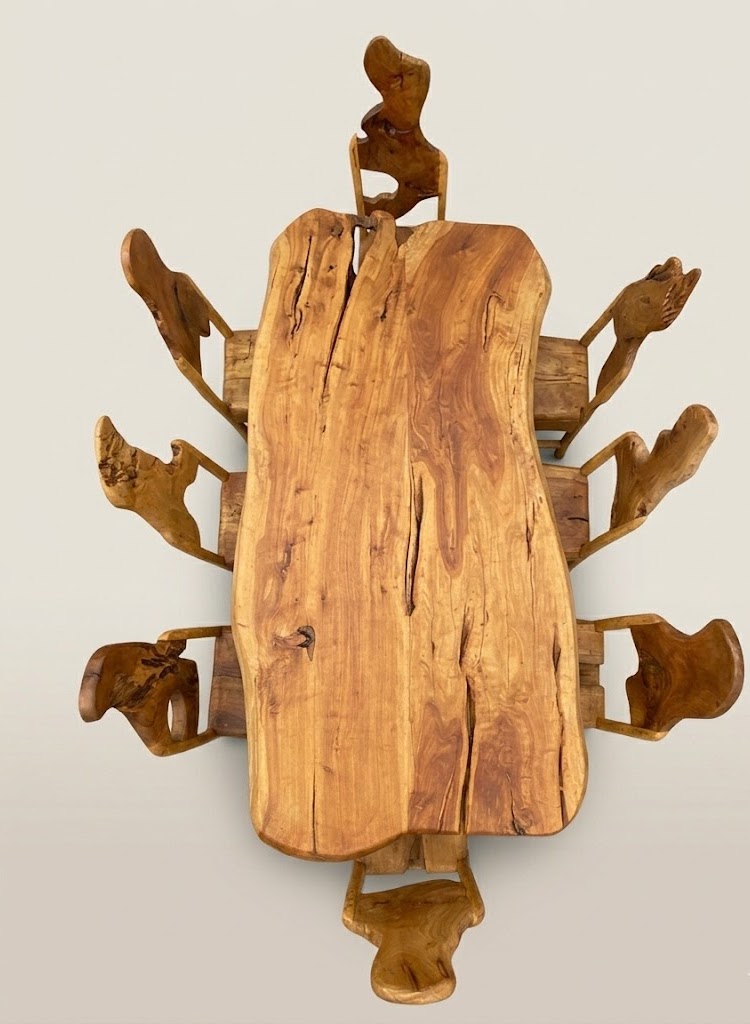 Kaya Custom Dining Set — handcrafted African furniture from Kenya