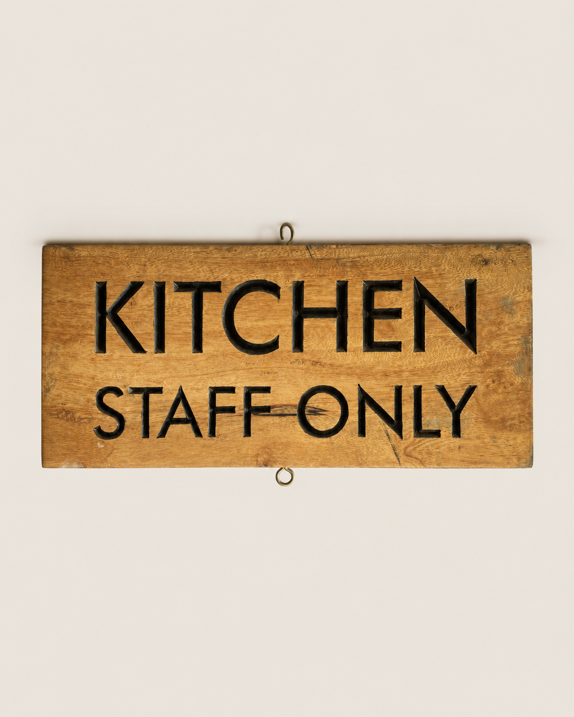 Aethel Mango Wood Sign — handcrafted African outdoor from Kenya