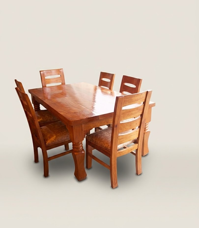 Gbenga Dining Set — handcrafted African furniture from Kenya