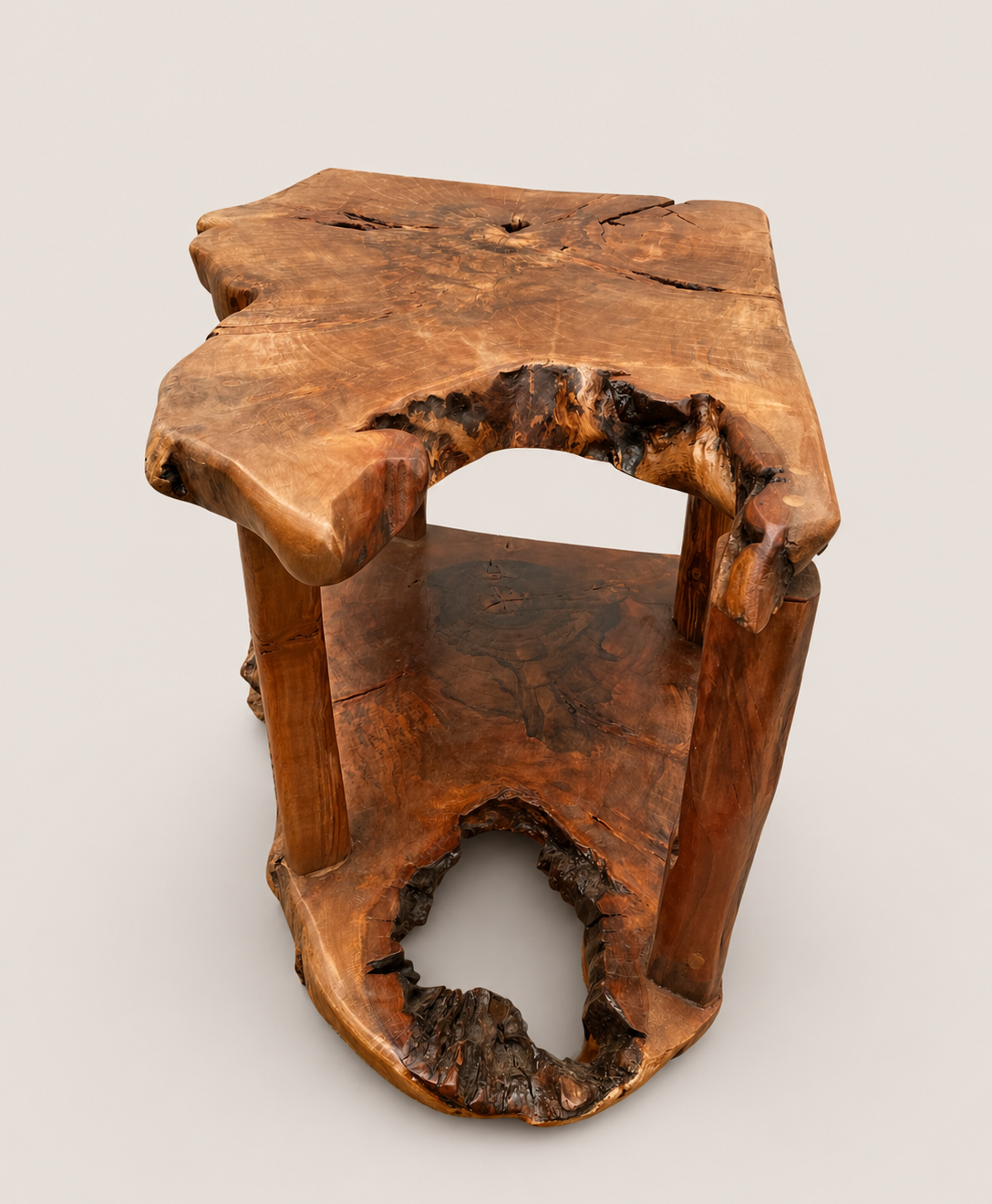 Kikonde Corner Shelf — handcrafted African furniture from Kenya