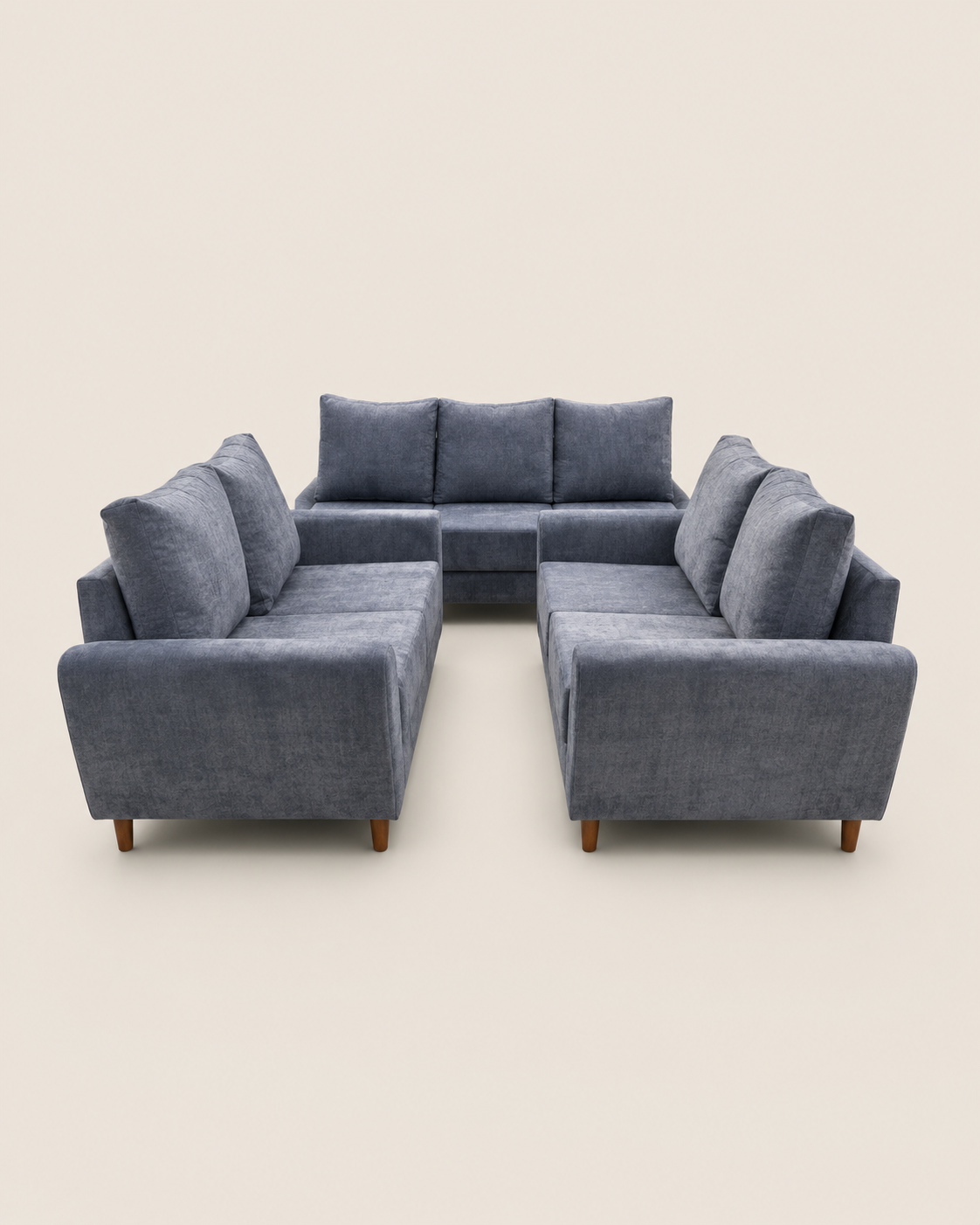 Ocho U-Shaped Sectional Sofa — handcrafted African furniture from Kenya