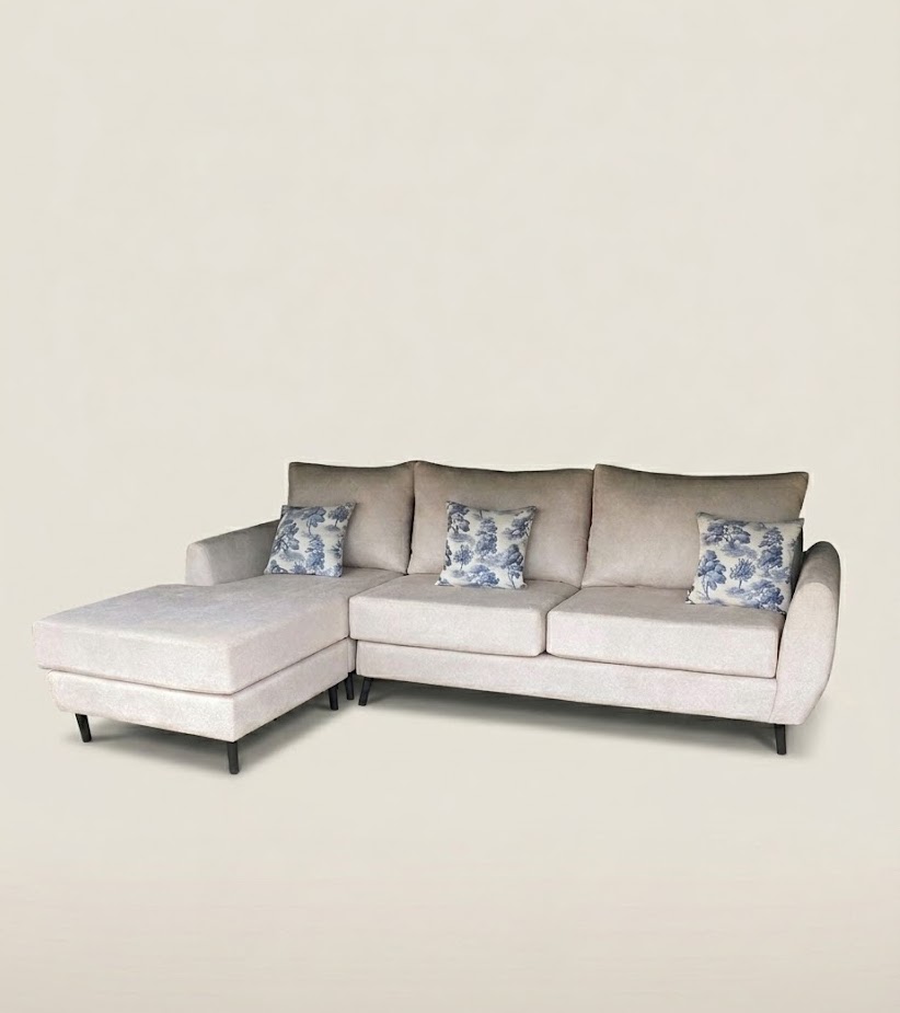 Jua L shaped sofa — handcrafted African furniture from Kenya
