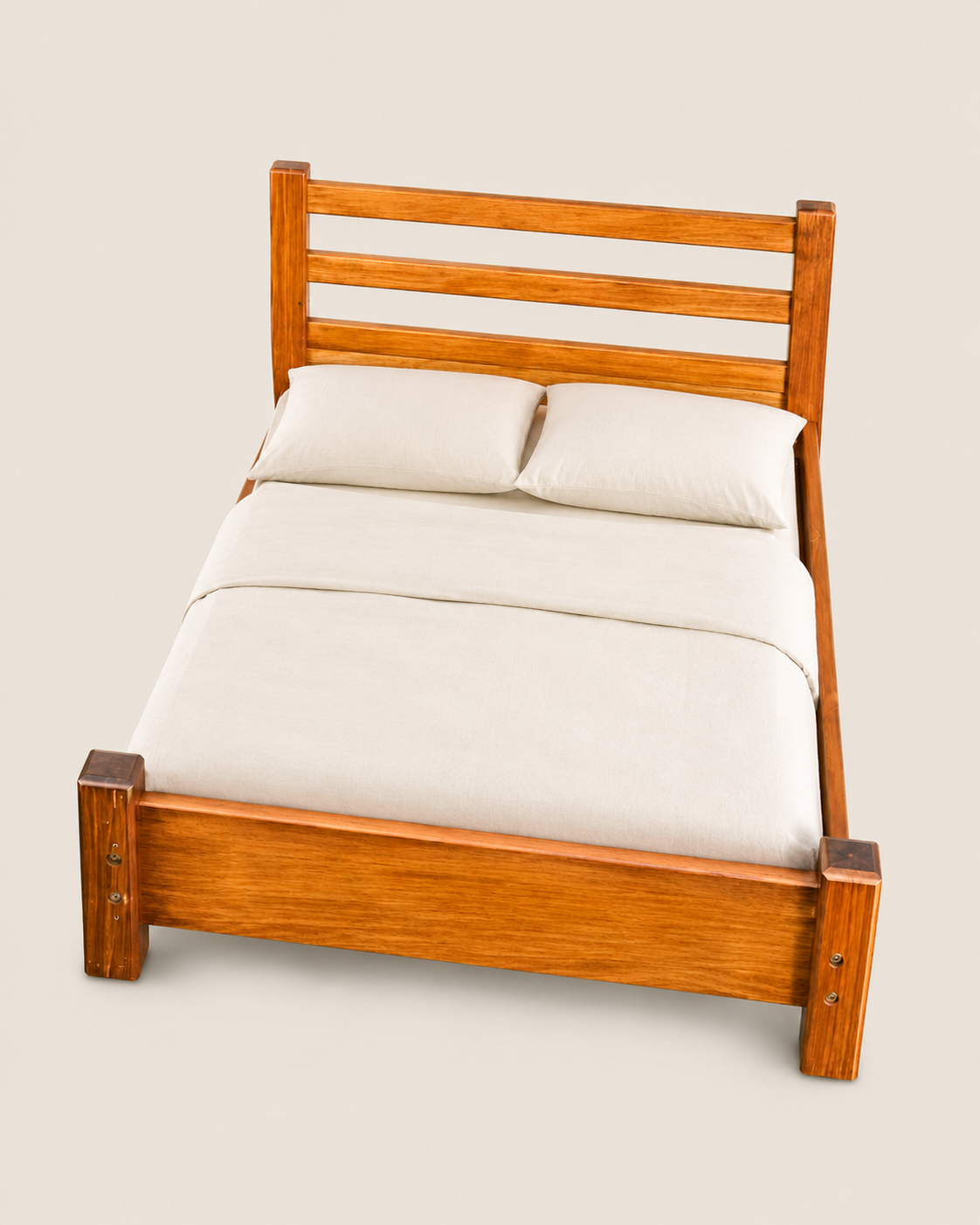 Fugui Mahogany Bed Frame — handcrafted African furniture from Kenya