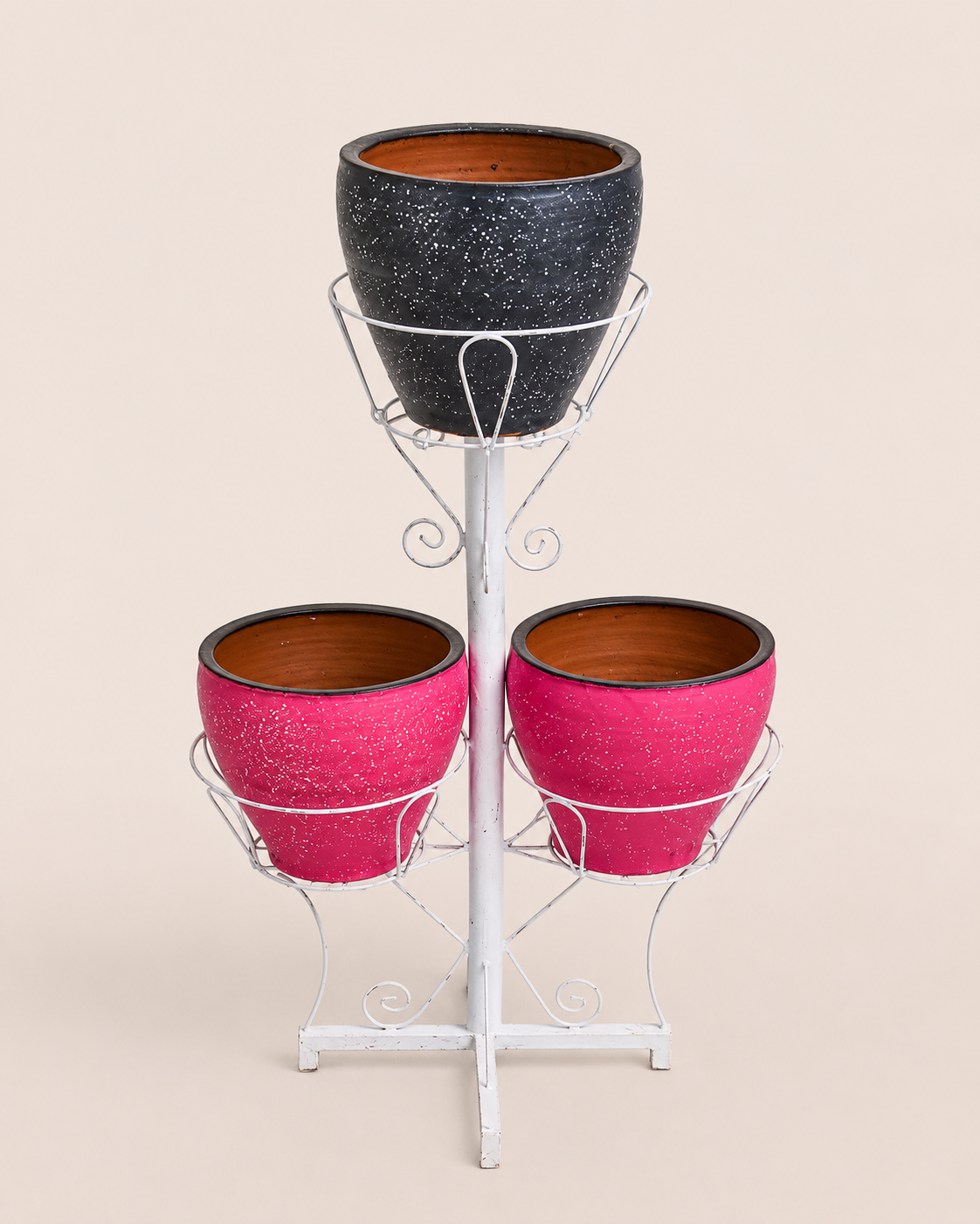 Dufuna Tiered Planter Stand — handcrafted African outdoor from Kenya