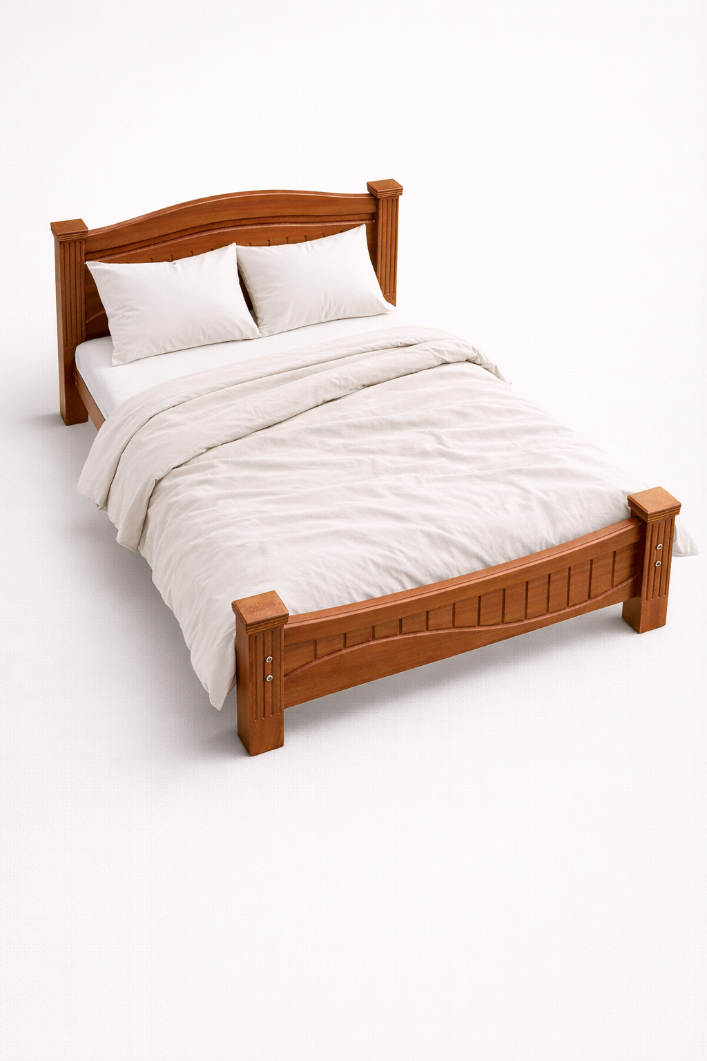 Jua Mahogany Bed 5 by 6 — handcrafted African furniture from Kenya