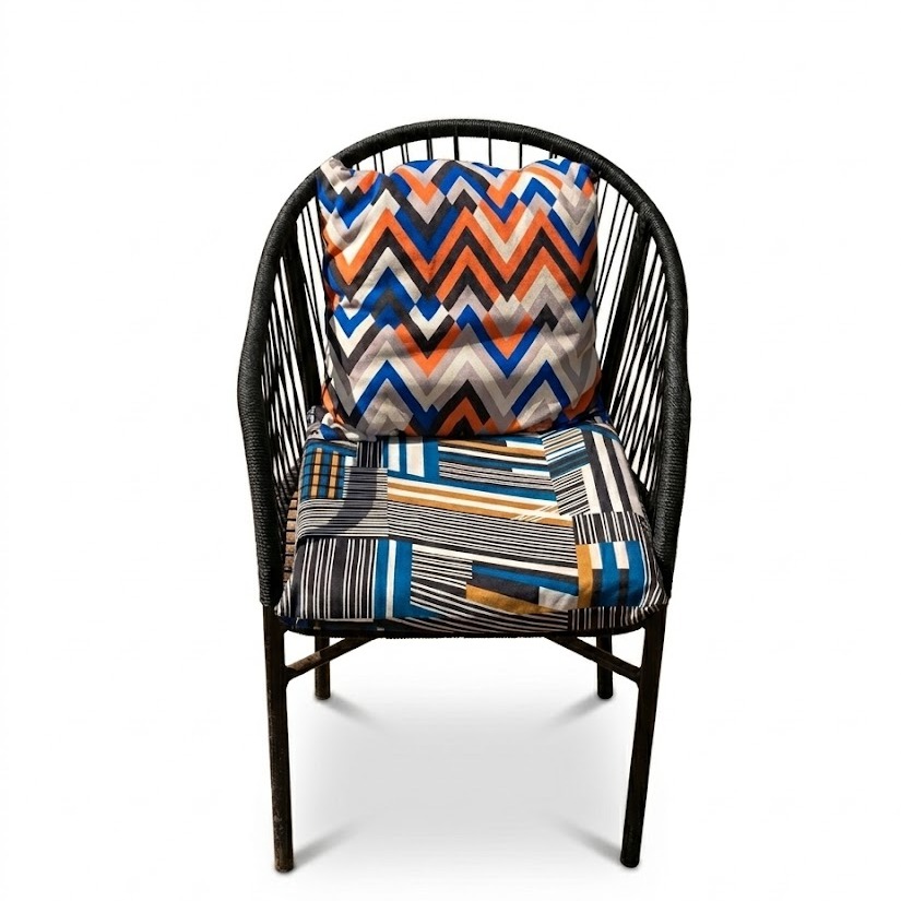 Balcony Seat: Kipepeo Lounge Chair — handcrafted African outdoor from Kenya