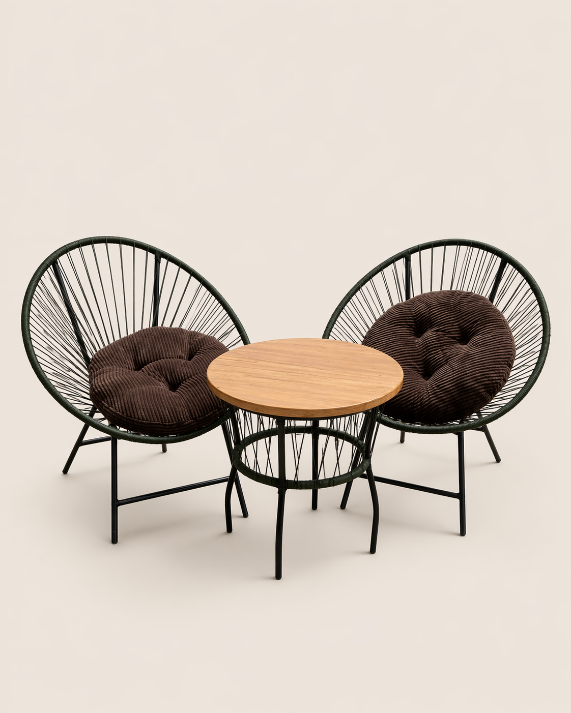 Bobea Bistro Set | Kiboko — handcrafted African outdoor from Kenya