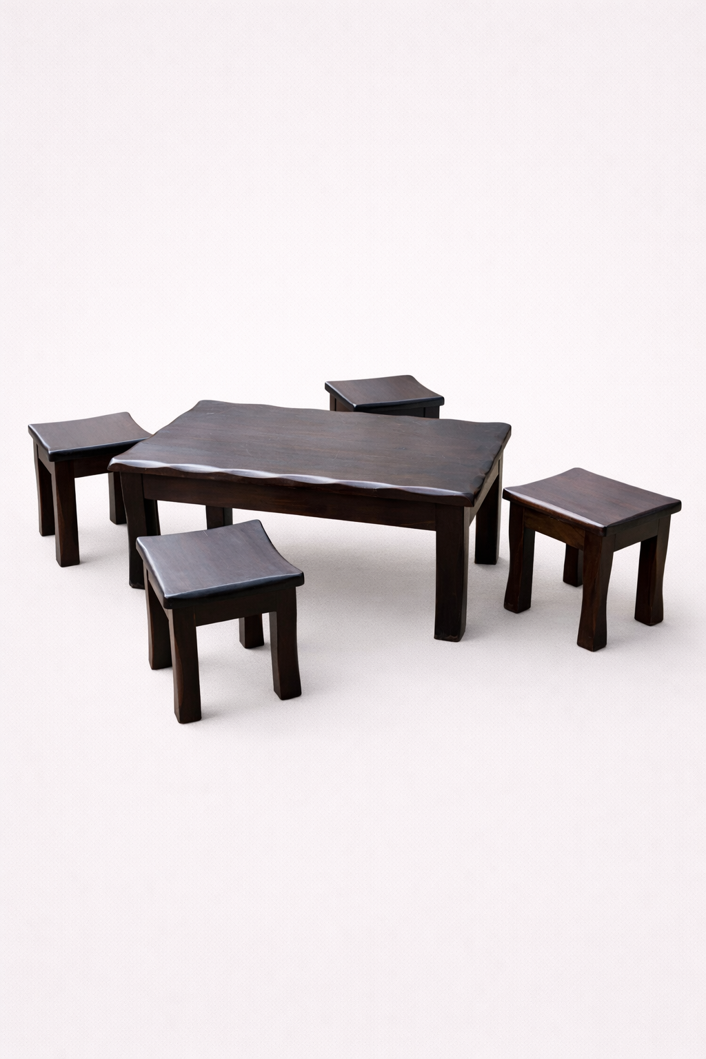 Mbari Table + Stools — handcrafted African furniture from Kenya