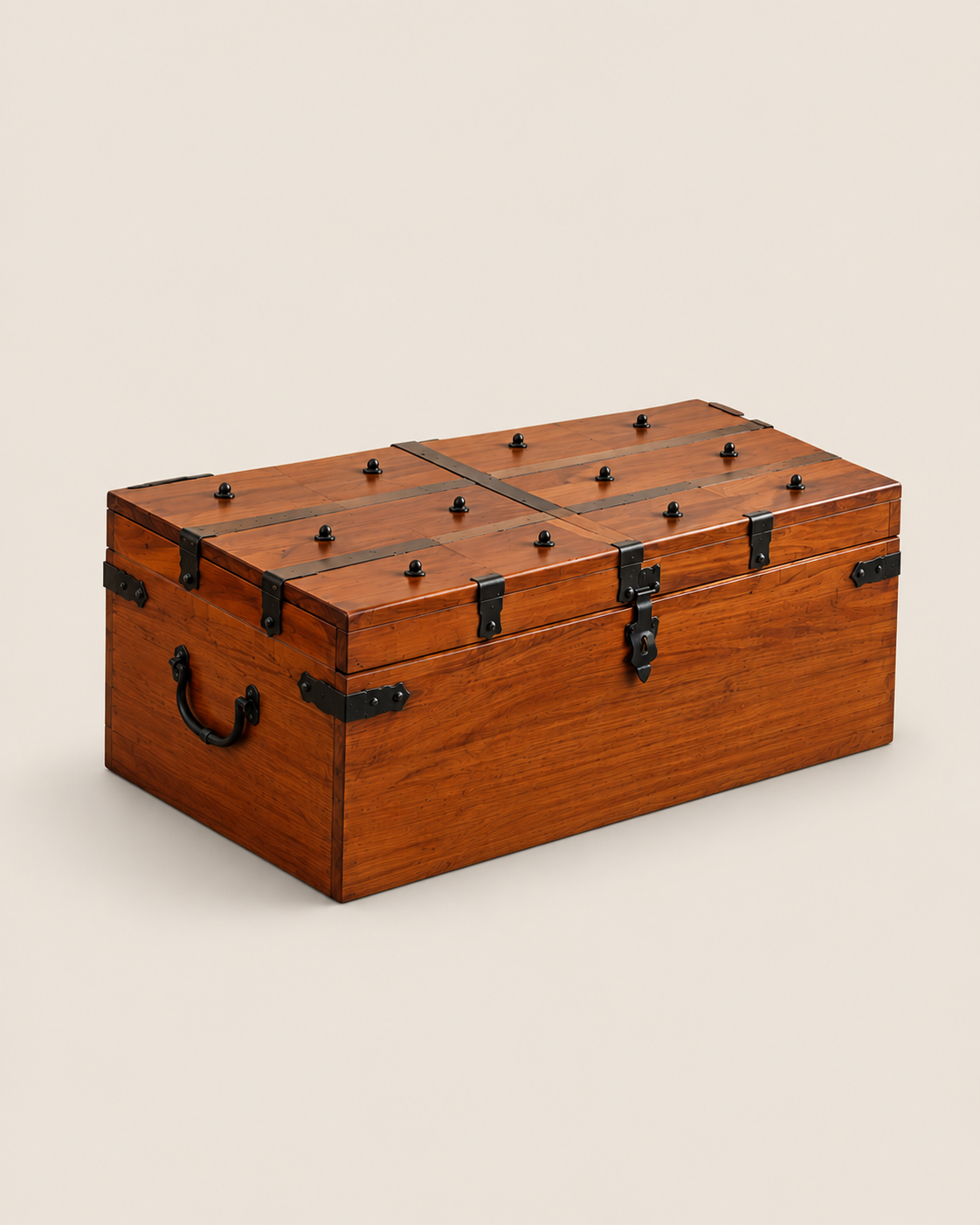Chemi Mahogany Storage Chest — handcrafted African furniture from Kenya