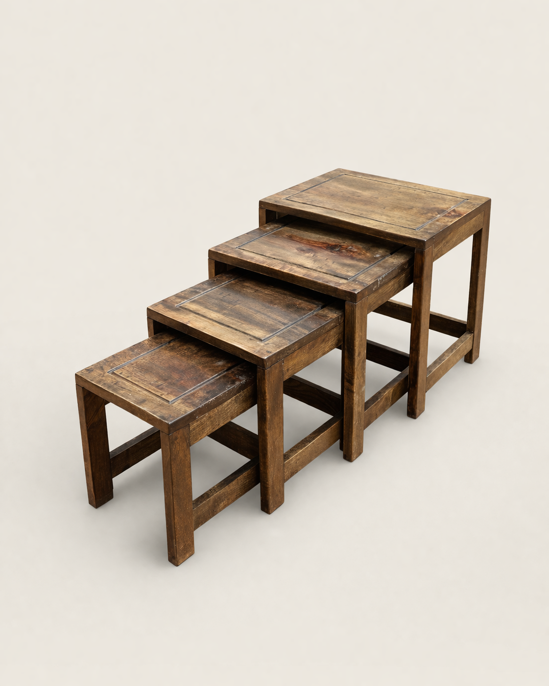 Nest of Stools – Upepo Tiered Accent Tables — handcrafted African furniture from Kenya