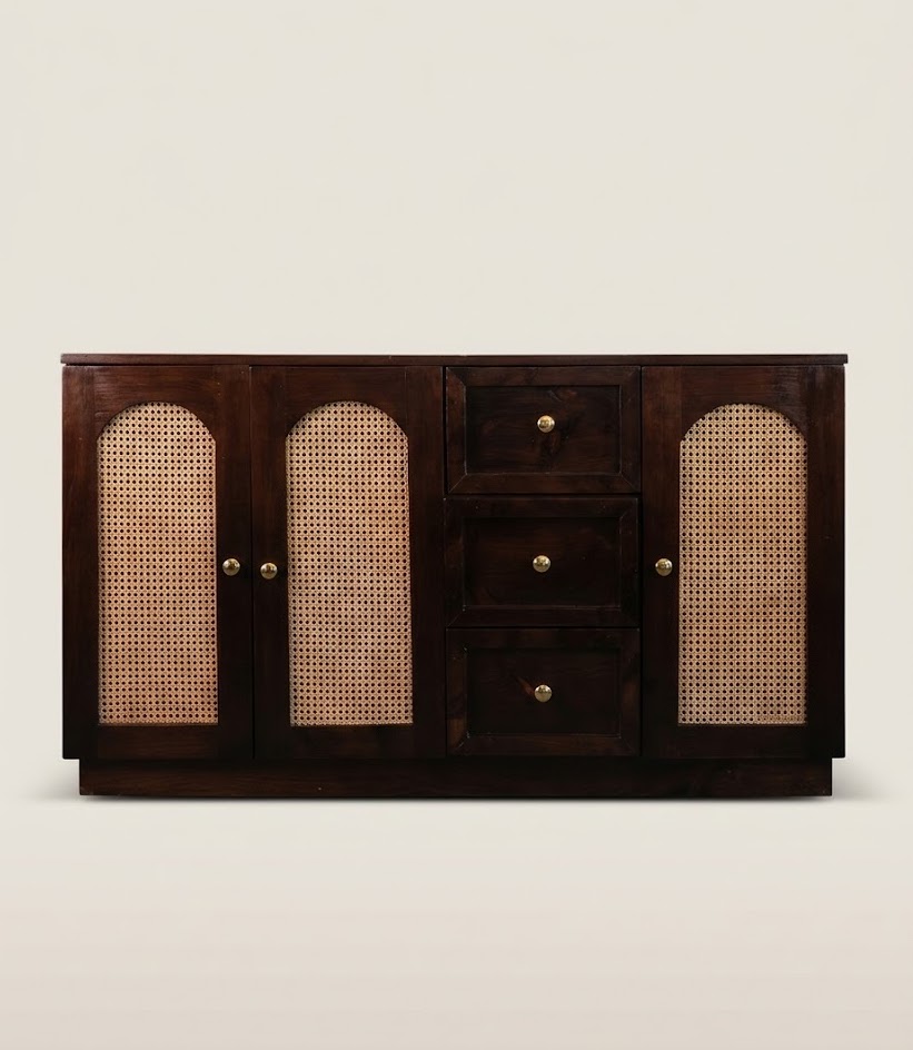 Mbari Carved Buffet Table — handcrafted African furniture from Kenya