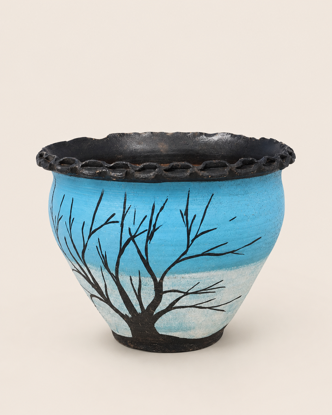 Fumbata Clay Planter — handcrafted African outdoor from Kenya