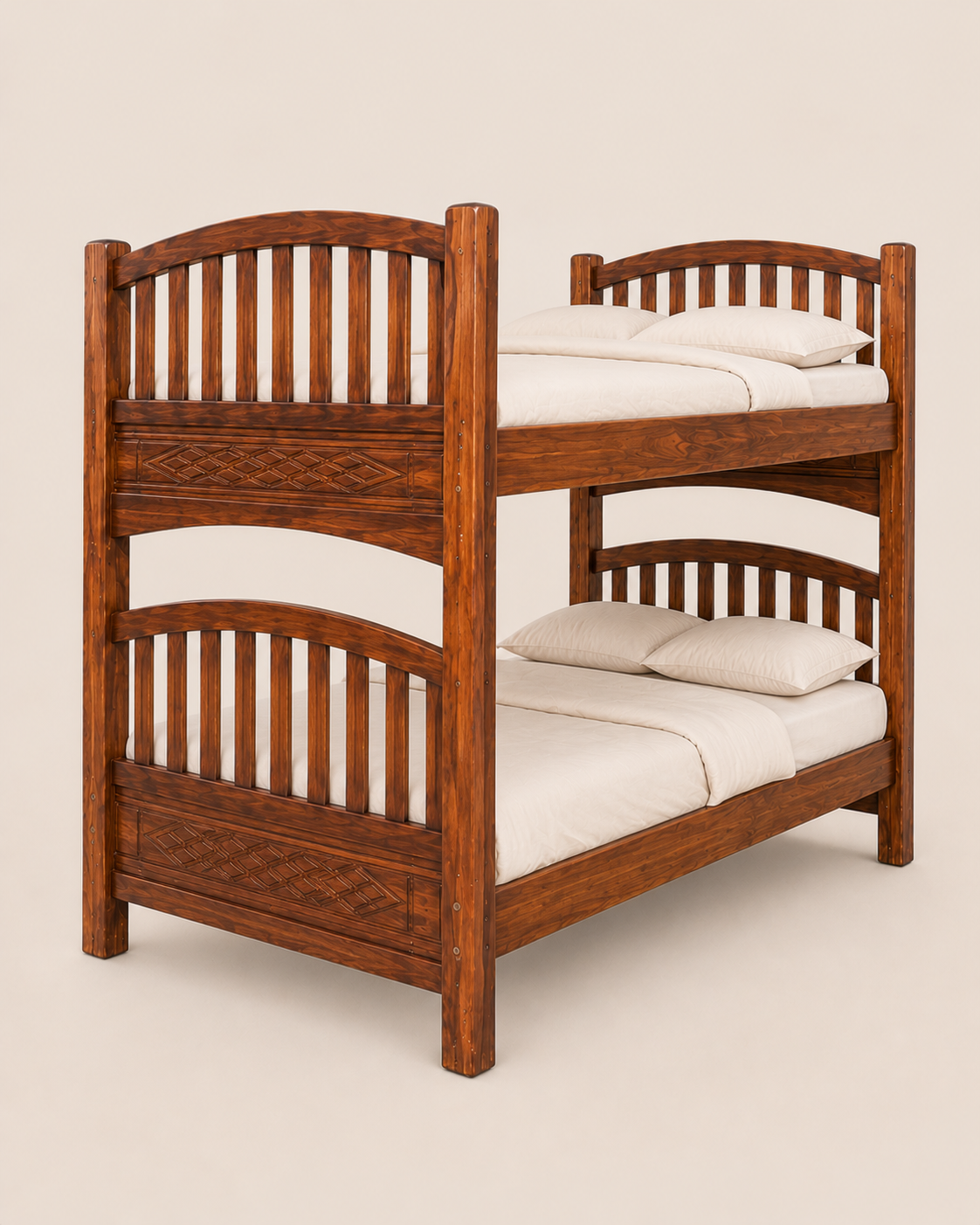 4 by 6 Marula Bunk Bed — handcrafted African furniture from Kenya