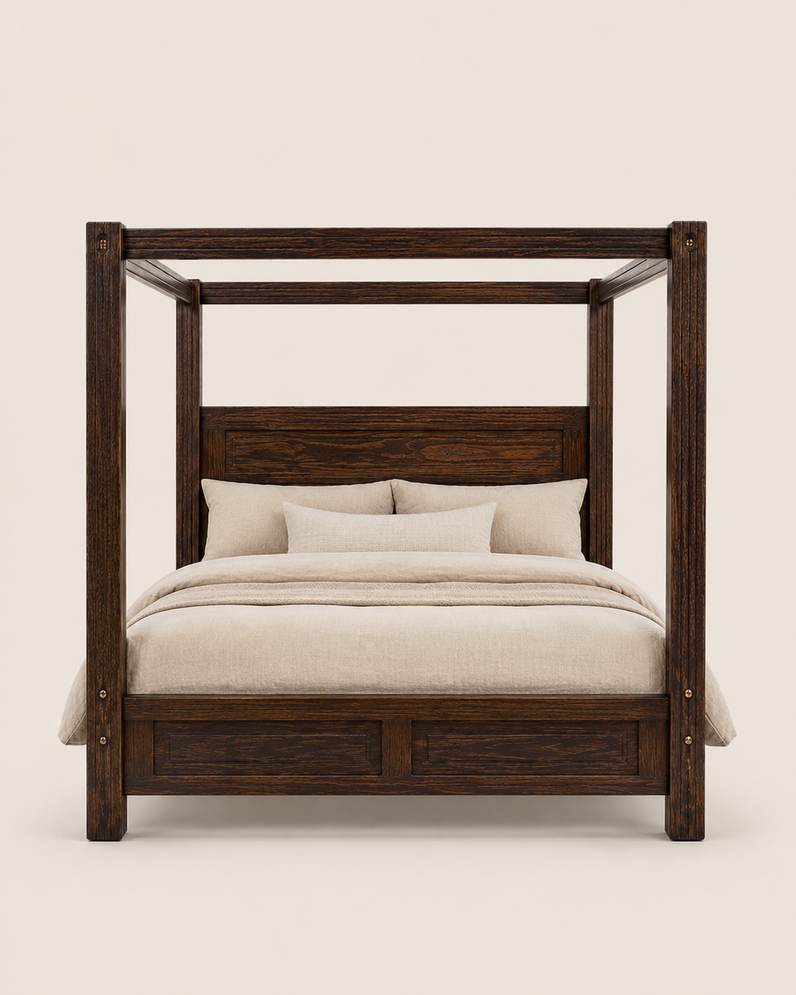 6 by 6 Sungura Four-Poster Bed — handcrafted African furniture from Kenya
