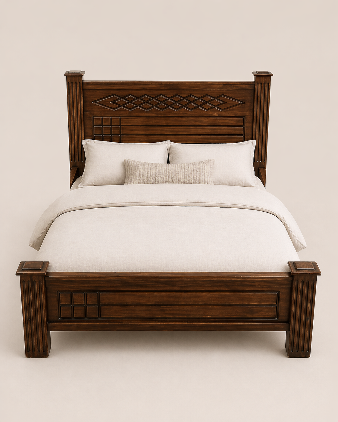 Sabaat Artisan Timber Bed Frame — handcrafted African furniture from Kenya