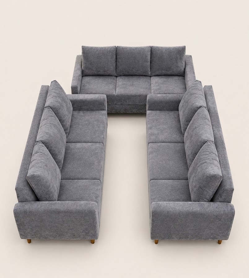Nneka Sectional Sofa — handcrafted African furniture from Kenya