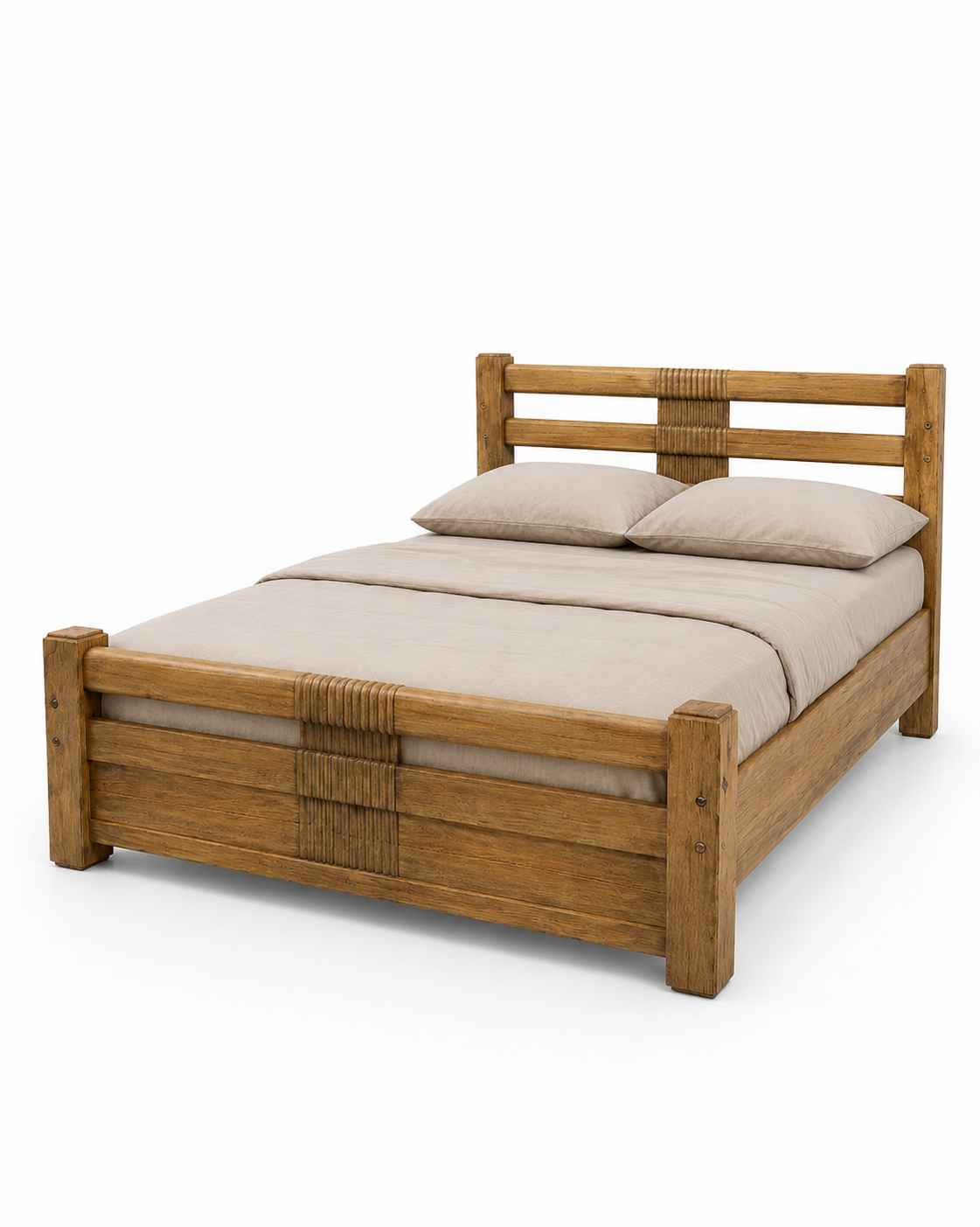 6 by 6 Jasiri Heritage Bed — handcrafted African furniture from Kenya