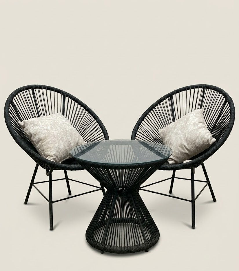 Chekeni Balcony Set Loungers — handcrafted African outdoor from Kenya