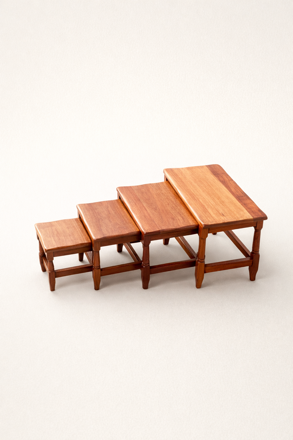Nest of stools – Msitu Mahogany — handcrafted African furniture from Kenya