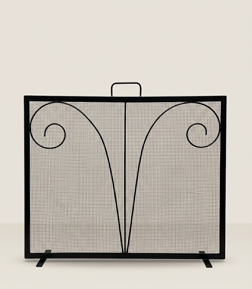 Dimbwi Fireplace Screen: Upepo Hearth Guard — handcrafted African outdoor from Kenya
