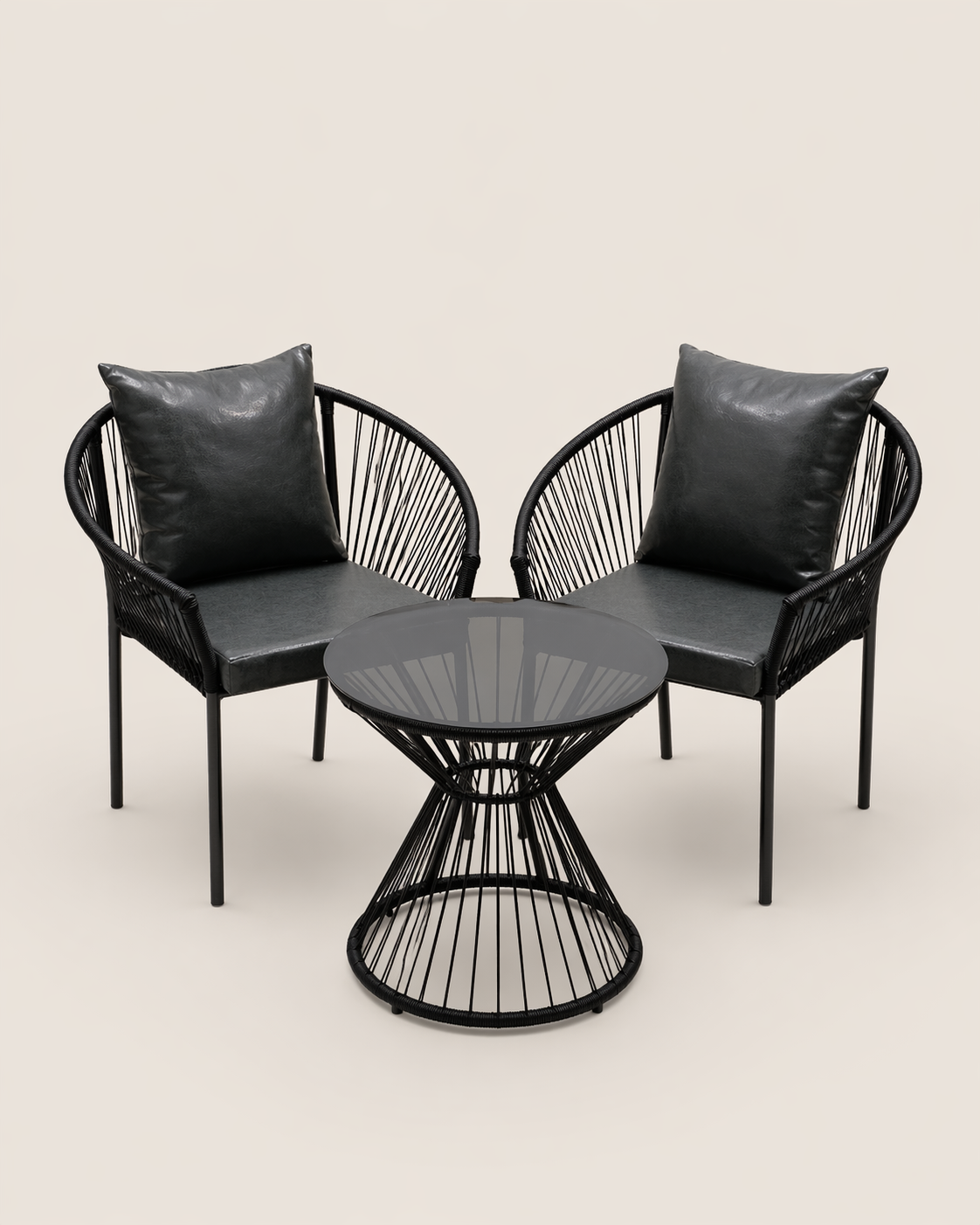 Fingira Bistro Set — handcrafted African outdoor from Kenya