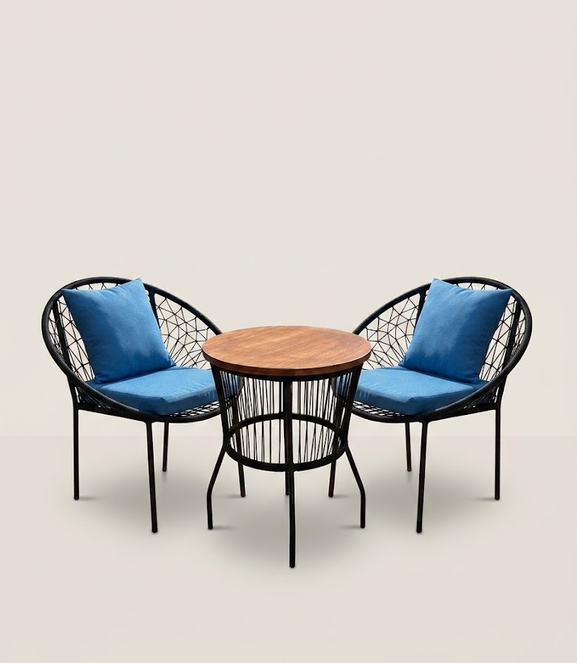 Dau Balcony Bistro Set — handcrafted African outdoor from Kenya