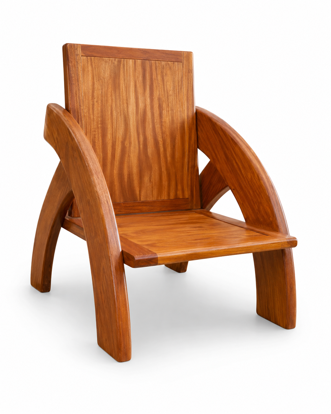 Jabali Wooden Lounge Chair — handcrafted African outdoor from Kenya